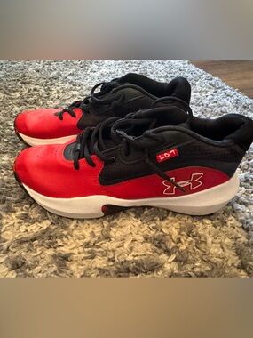 Under Armour Red and Black Men's LD7 Training Sneakers